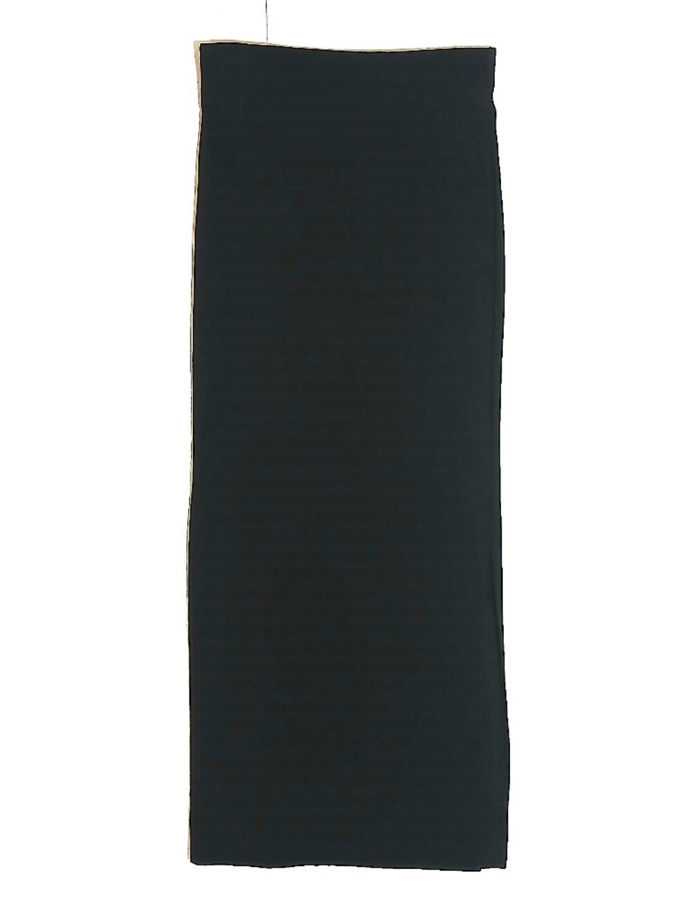 Black Stretch Maxi Skirt Size S Side Slit Pull On Nylon Spandex
